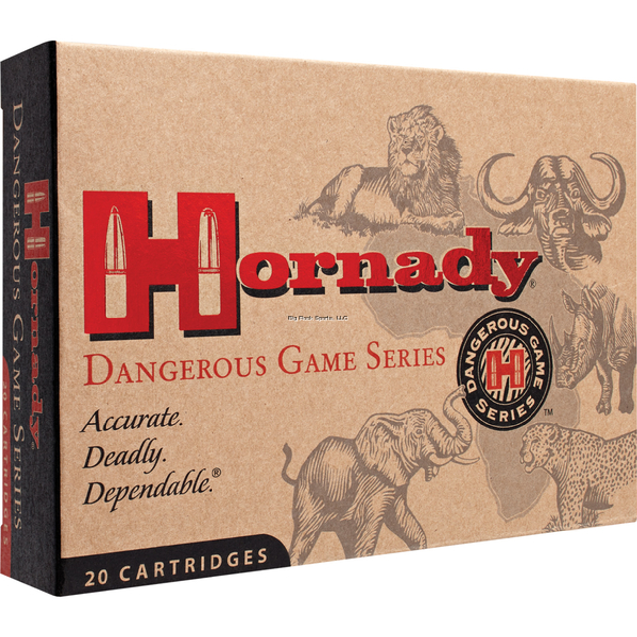 Hornady 375 Ruger Superformance Dangerous Game 300 Gr, 2662 FPS, 20 Rnds