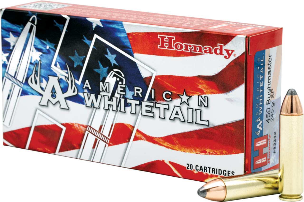 Hornady American Whitetail .450 Bushmaster, 245 Gr, Interlock SP, 20 Rnds