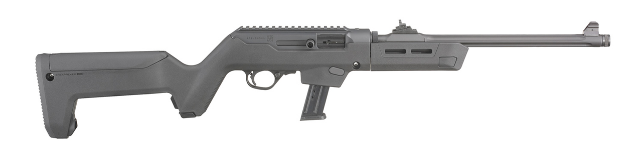 Ruger PC Carbine 9mm, 18.62" Barrel, Black Magpul PC Backpacker Stock