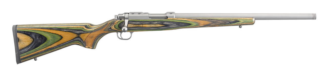 Ruger 77/ 17 Hornet, 18.5" Stainless Barrel, Green Mountain Laminate Stock