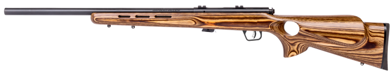 Savage Mark II BTV Bolt Action Rifle 22 LR, RH, 21 in, Satin Blued, Wood Stk, 5+1 Rnd, Accu-Trigger