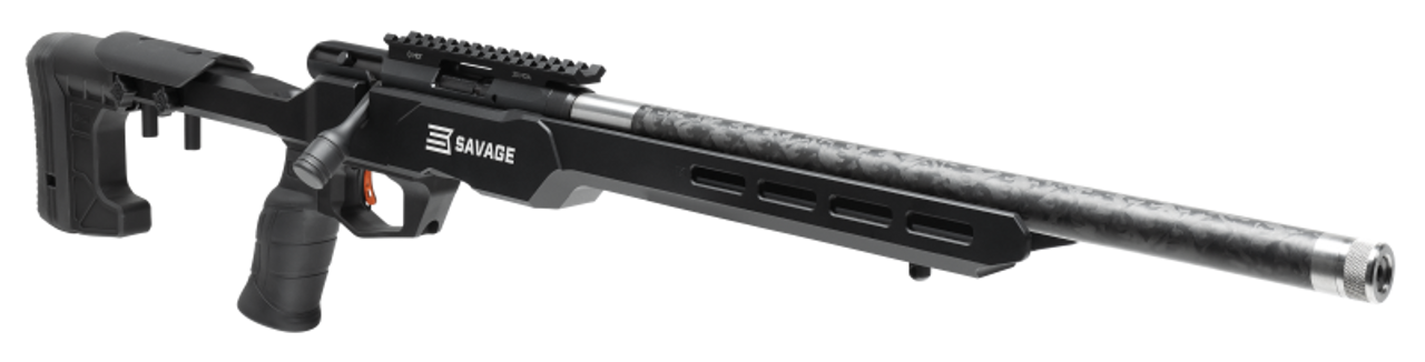 Savage B22 Precision Lite Bolt Action Rifle .22 LR, 18" Bbl, Carbon Fiber Wrap Stainless Steel, Adj. Stock, 10+1 Rnd
