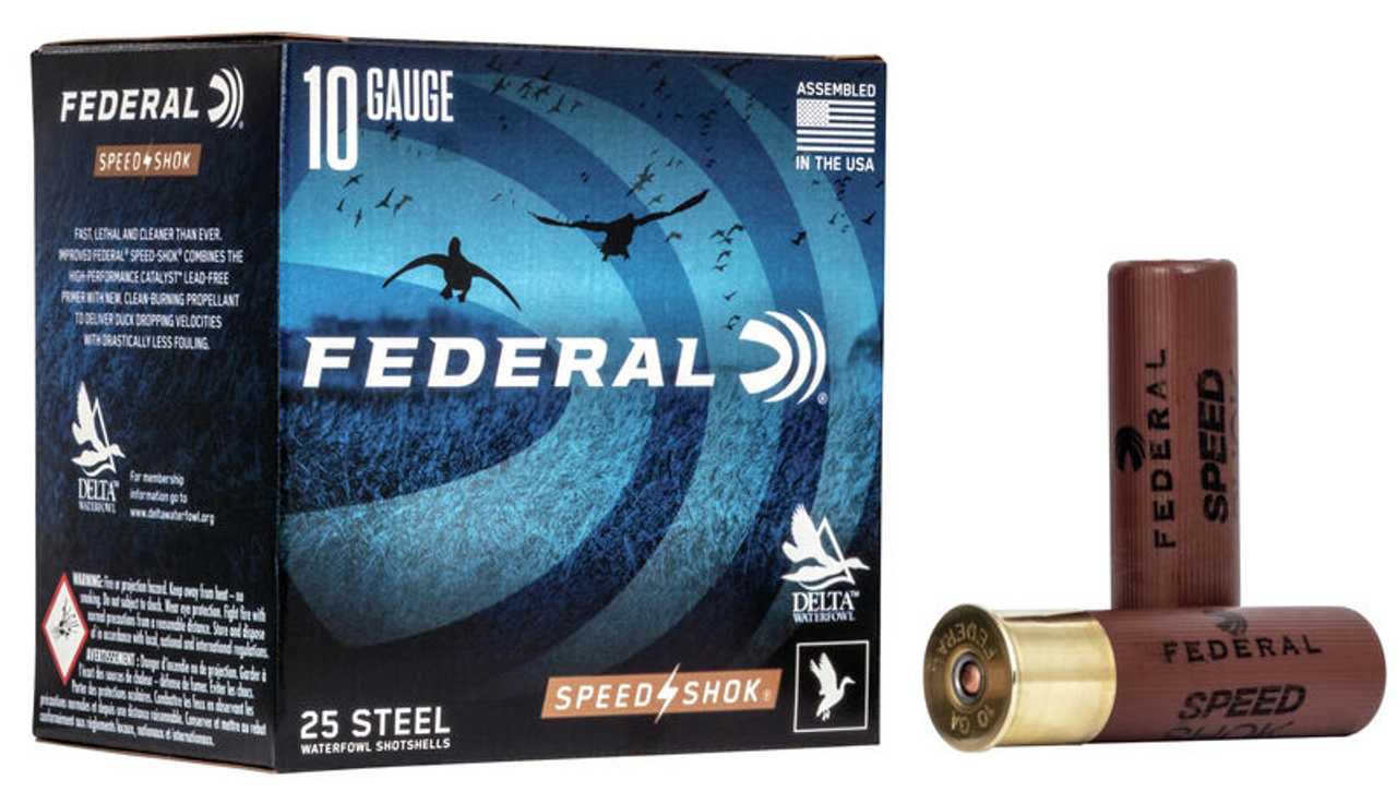 Federal 10 Ga Speed-Shok 3.5" 1 1/2 oz BBB, 25 Rnds