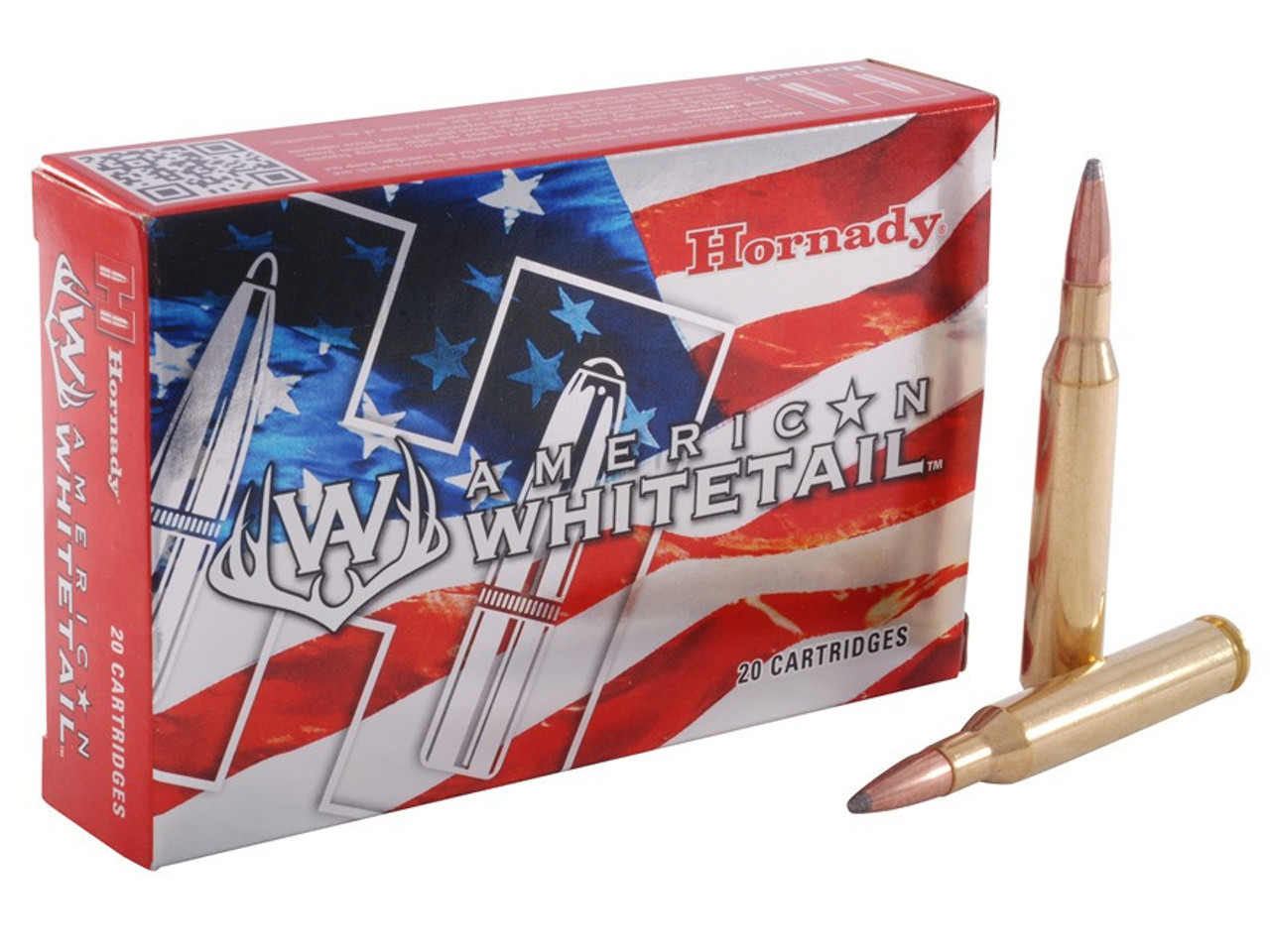 Hornady American Whitetail Rifle Ammo 25-06 REM, InterLock BTSP, 117 Grains, 2990 fps, 20 Rnds