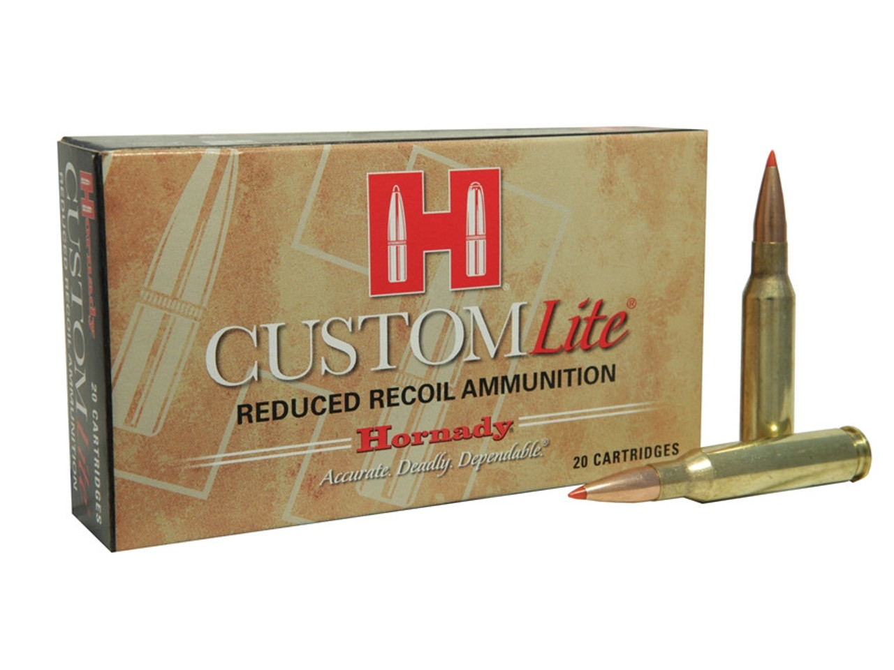 Hornady Custom Lite Rifle Ammo 7mm-08 REM, SST, 120 Grains, 2675 fps, 20 Rnds