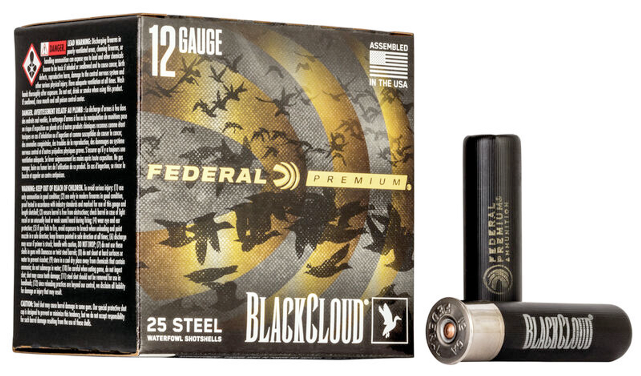 Federal Black Cloud Waterfowl Shotshell 12 GA 3-1/2" 1-1/2oz BBB, 25 Rnds