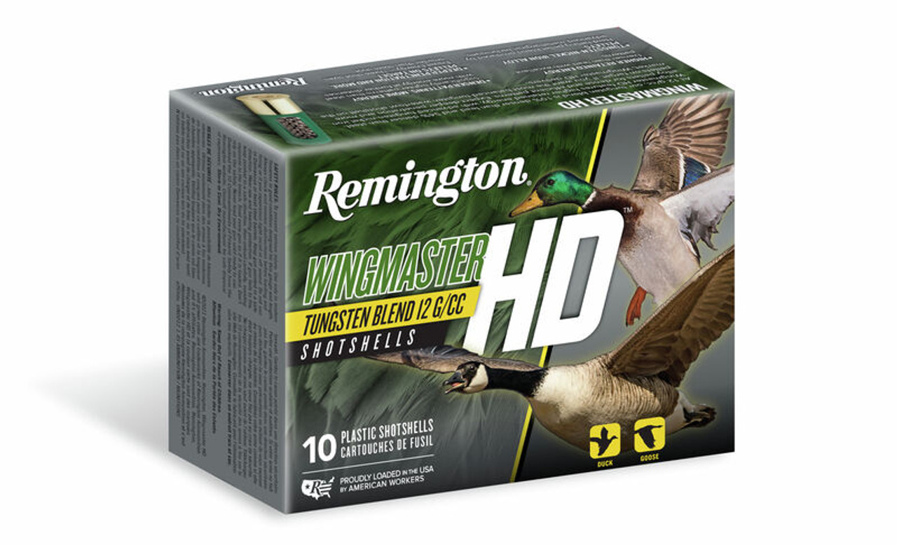 Remington Shotshell Wingmaster HD Tungsten-Nickel-Iron RW12S4 12GA 2-3/4" 1-1/4 OZ 4 Box of 10