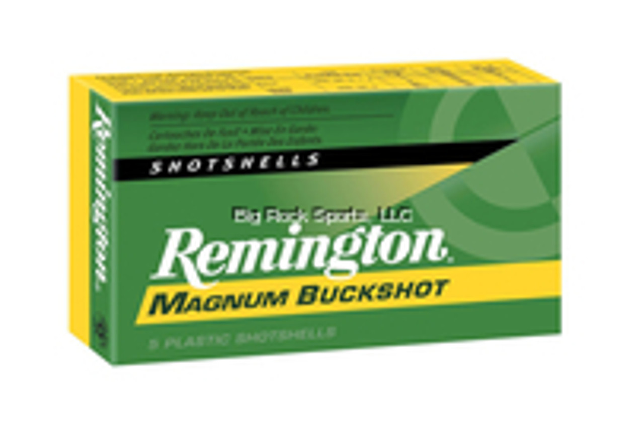 Remington Express Magnum Shotgun Ammo 12 GA, 3 in, 000B, 10 Pellets, 1225 fps, 5 Rounds, Boxed