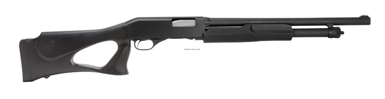 Stevens 320 Thumbhole Pump Shotgun, 20 Ga 3",  18.5" Barrel, Black