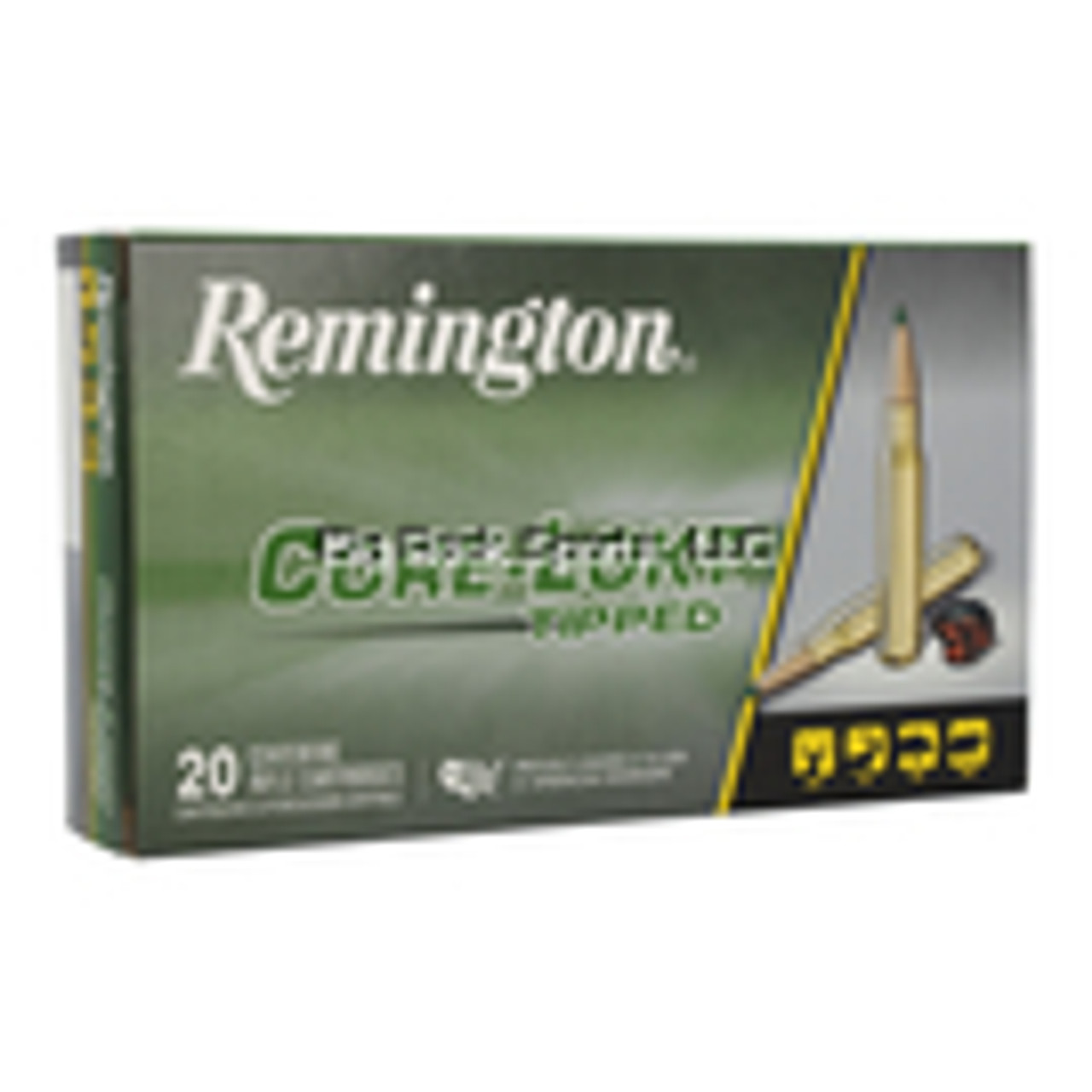 Remington Core-Lokt Tipped Rifle Ammo 30-06 SPR, 180 Gr, 2745 fps, 20 Rnd