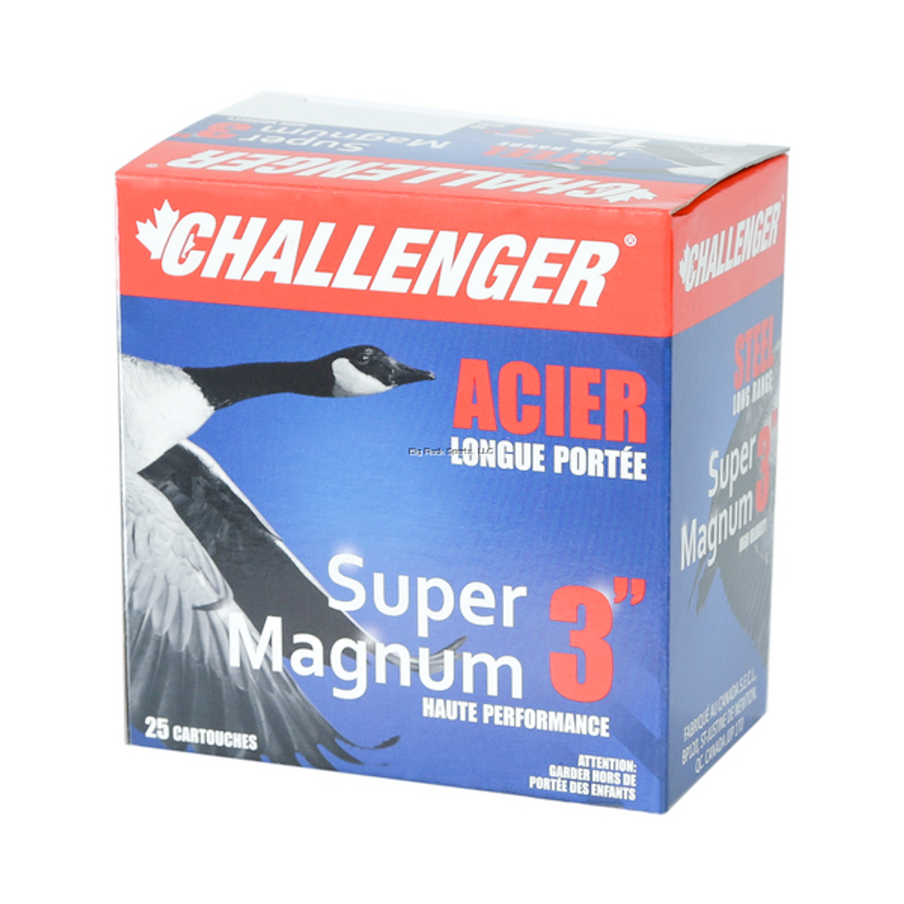 Challenger Ammo Super Magnum 5007 Shotshell 12 GA, 3 in, No. 3, 1-1/4 oz, 1450 fps, 25 Rnds