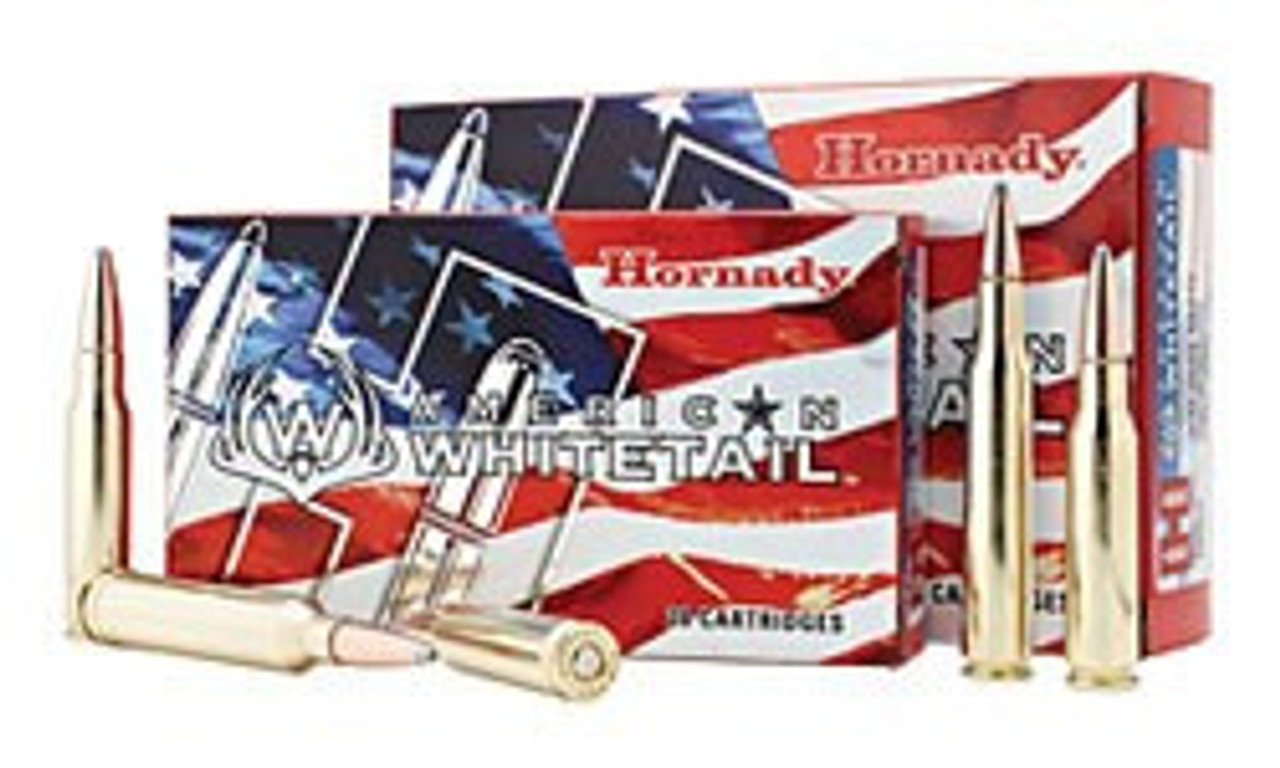 Hornady American Whitetail Rifle Ammo 30-06 SPR, InterLock SP, 150 Grains, 2910 fps, 20 Rounds
