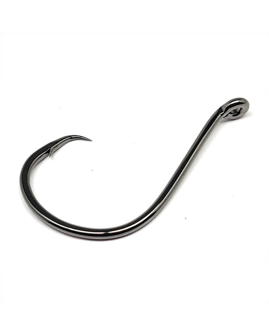 Gamakatsu Octopus Circle Hook, Size 2, Barbed, Needle Point, Offset, Ringed Eye, NS Black, 8 per Pack