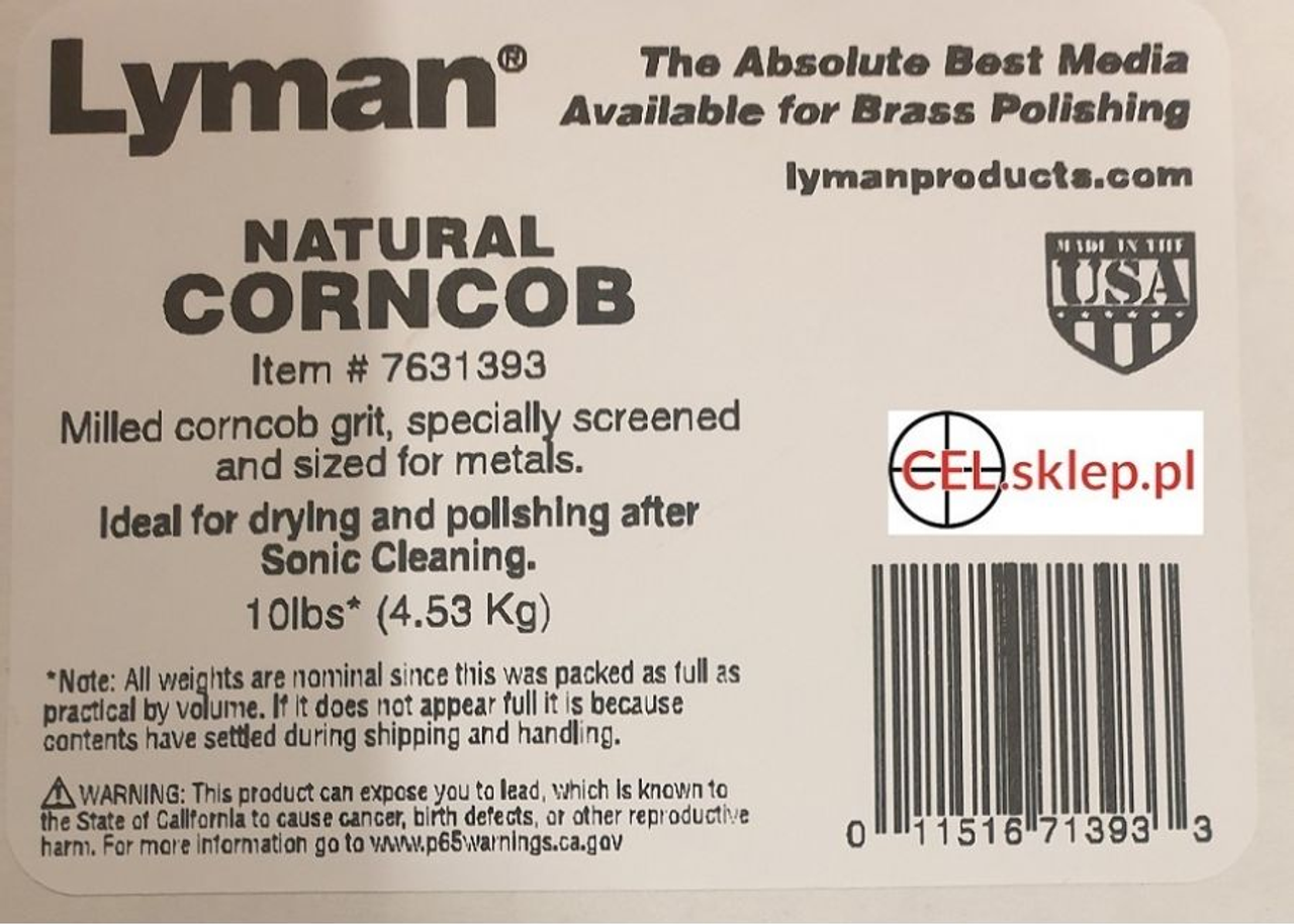 Lyman Natural Corncob Tumbling Media, 10 LB