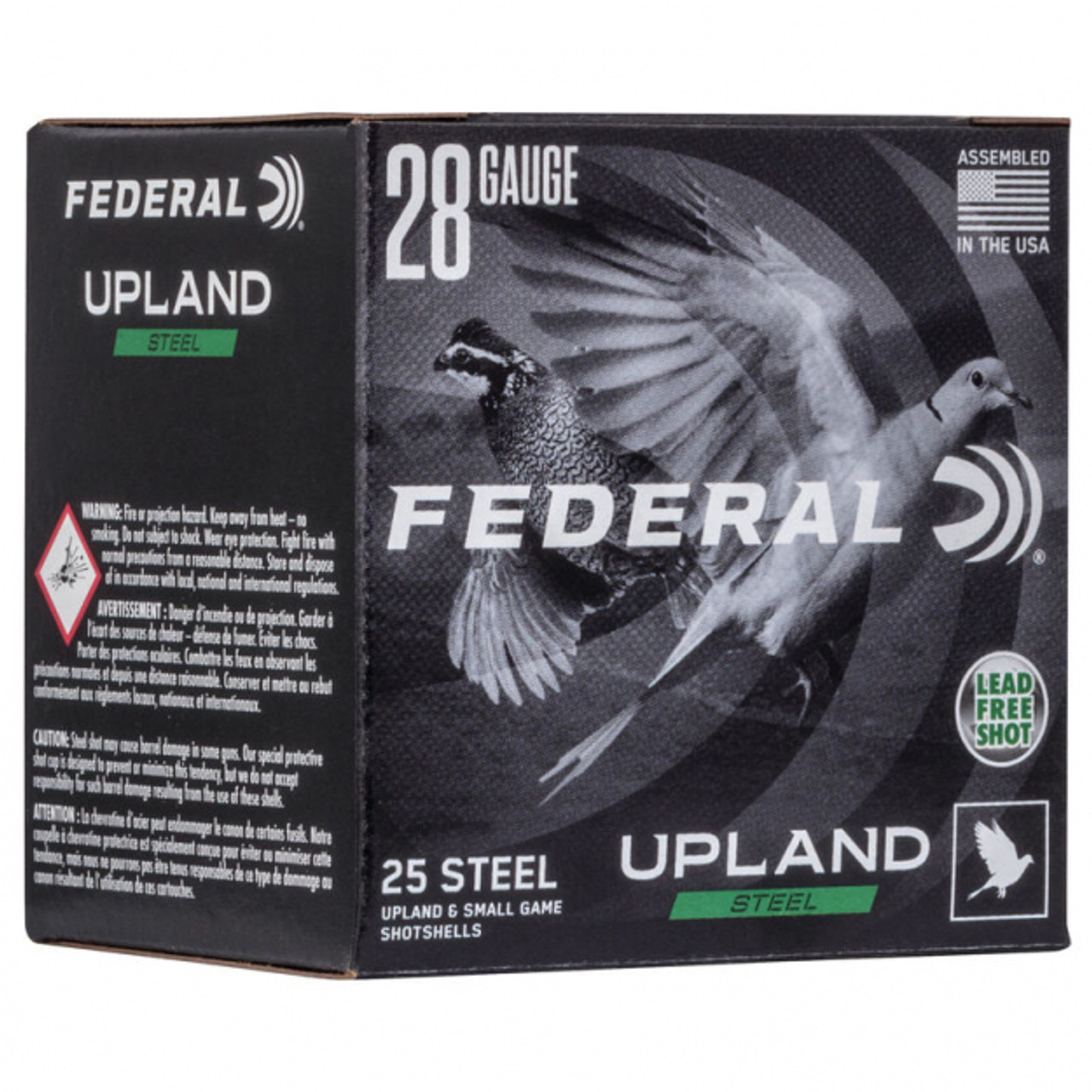 Federal Upland Steel 28 Ga, 2 3/4 #7.5, 5/8 Oz, Box of 25