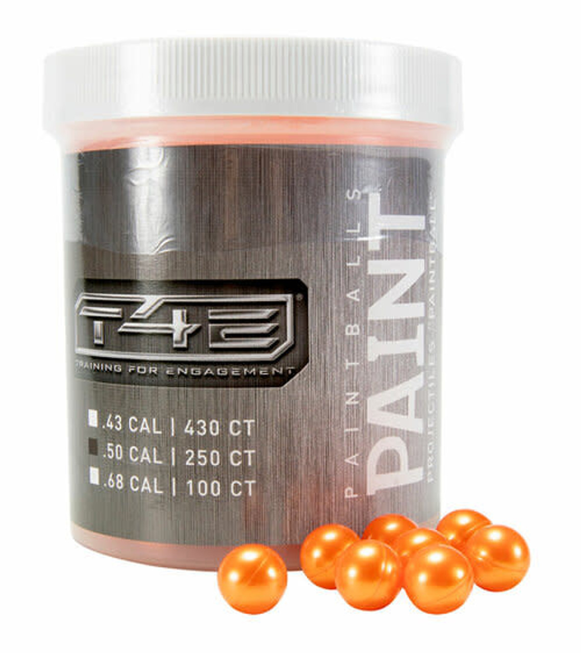 Umarex T4E 50 Cal Paintballs, 250 Pack, Orange