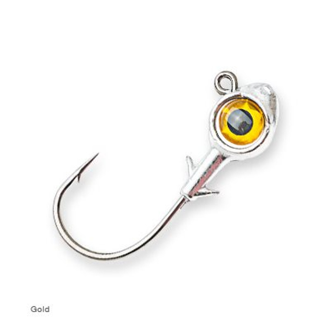 ZMAN Trout Eye Jigheads 1/4 oz Gold, 3 Pk