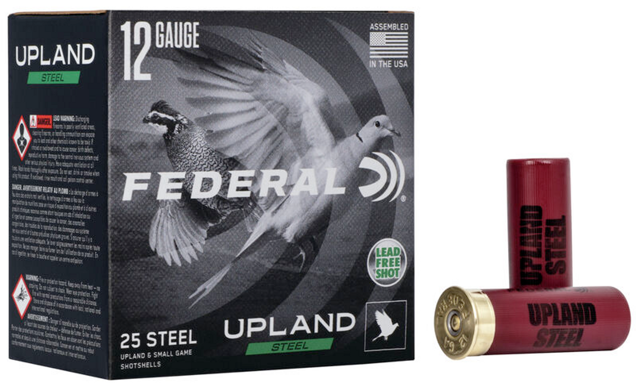 Federal Shotshell 12GA 2-3/4" 1 OZ  7.5 Upland Steel, Box of 25