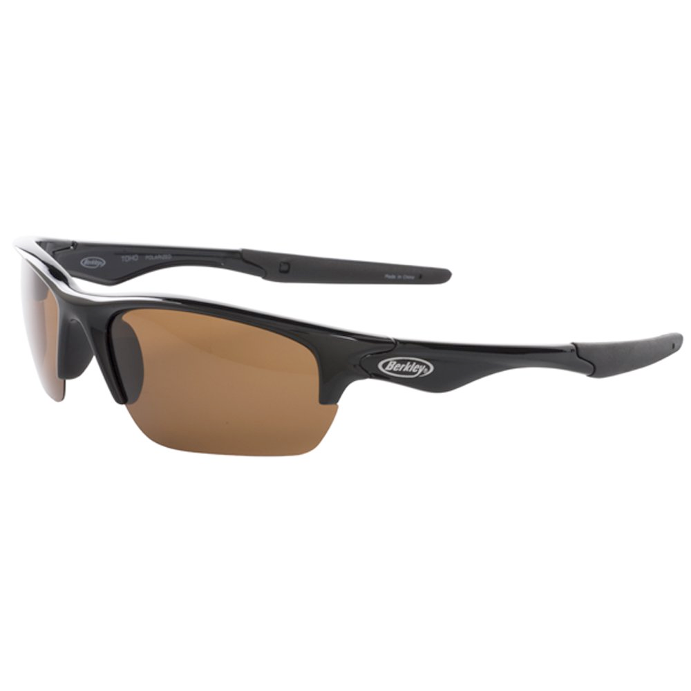 Berkley TOHO Polarized Fishing Sunglasses, Black Frame w/ Amber Lens