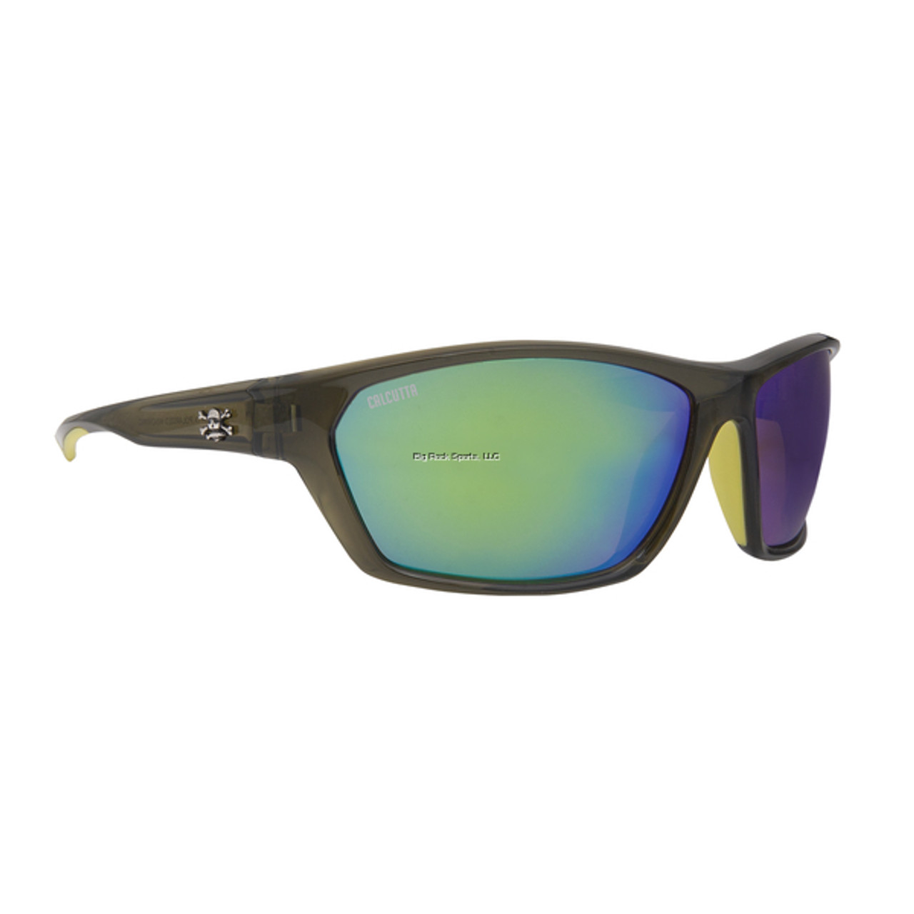 Calcutta Windward Sunglasses Green Smoke Frame Green Mirror Lens