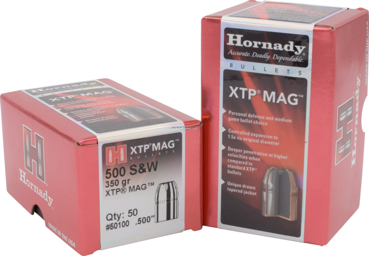Hornady Traditional Pistol Bullets 500 S&W .500 350Gr XTP MAG, Box of 50