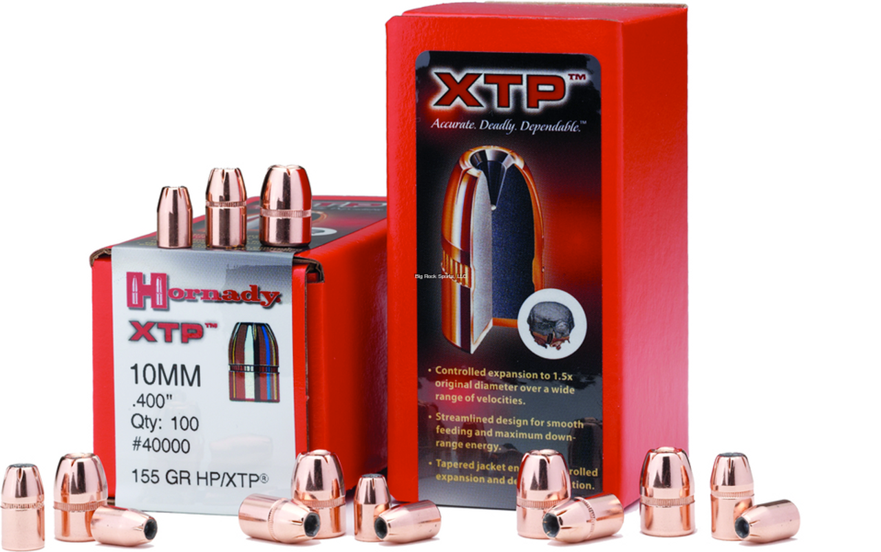 Hornady Traditional Pistol Bullets 38 .357 180Gr HP XTP, Box of 100