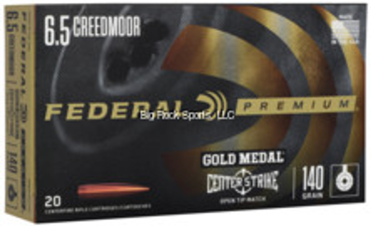 Federal Rifle Ammo 6.5 Creedmoor 140 GR Centerstrike, 20 Rnds