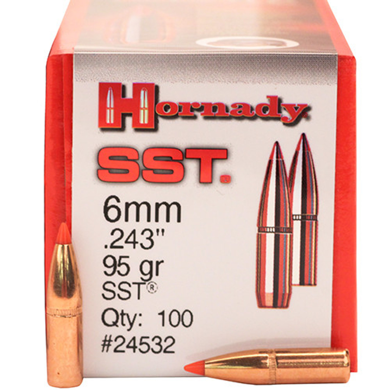 Hornady 6mm (.243") Super Shock Tip 95 Gr, Box of 100