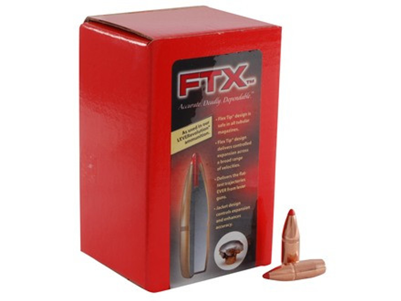 Hornady 30 Cal (.308) 160gr FTX, Box of 100