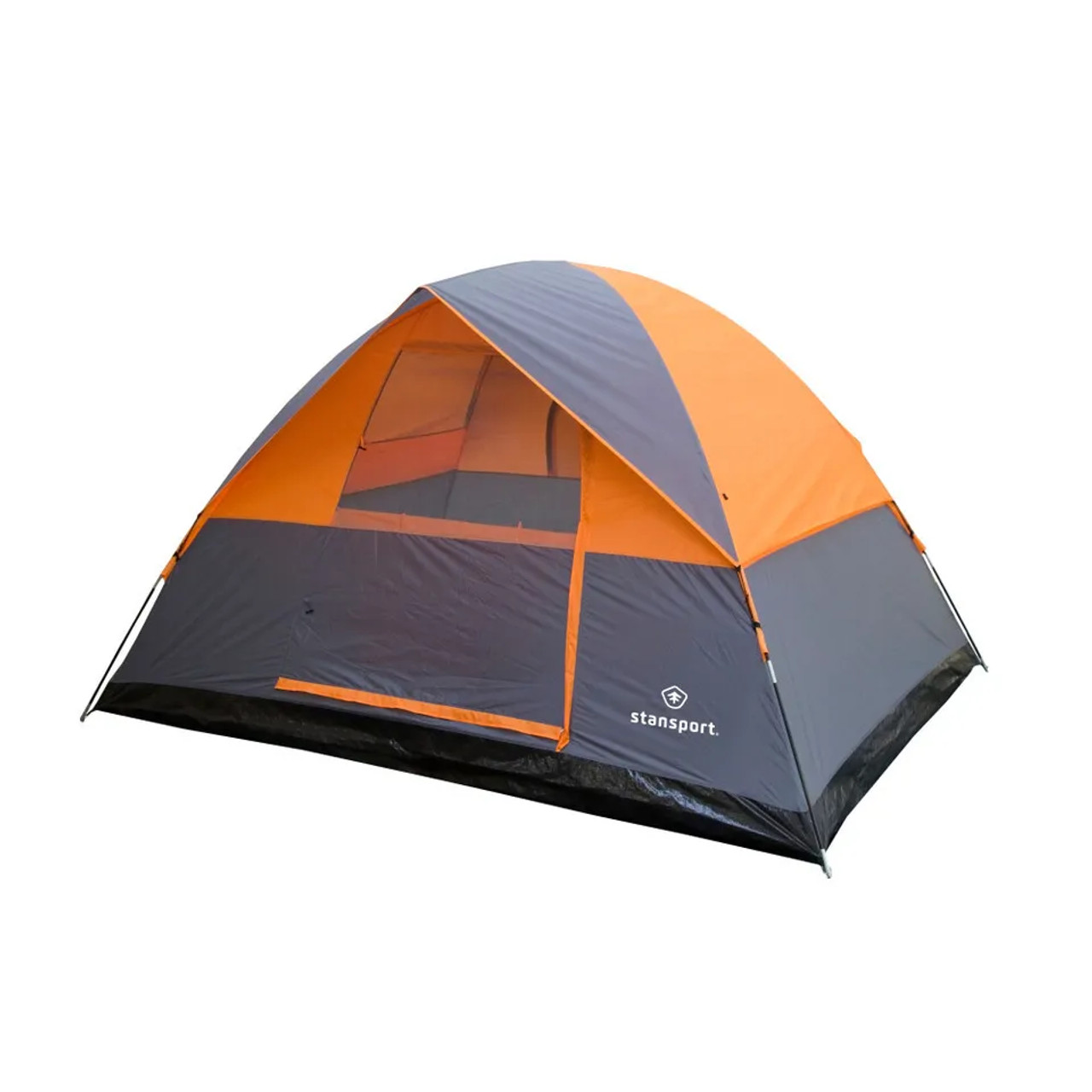 Stansport 3 Season Tent - 8 X 10 X 6 Ft - Orange W/Gray Trim