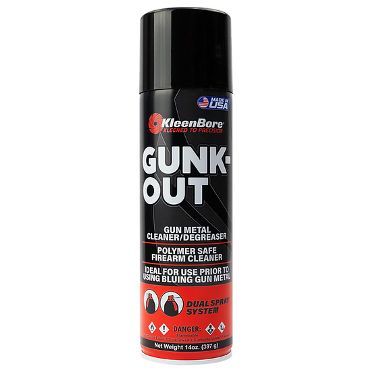 KleenBore Gunk Out Metal Cleaner/Degreaser, 14 Oz