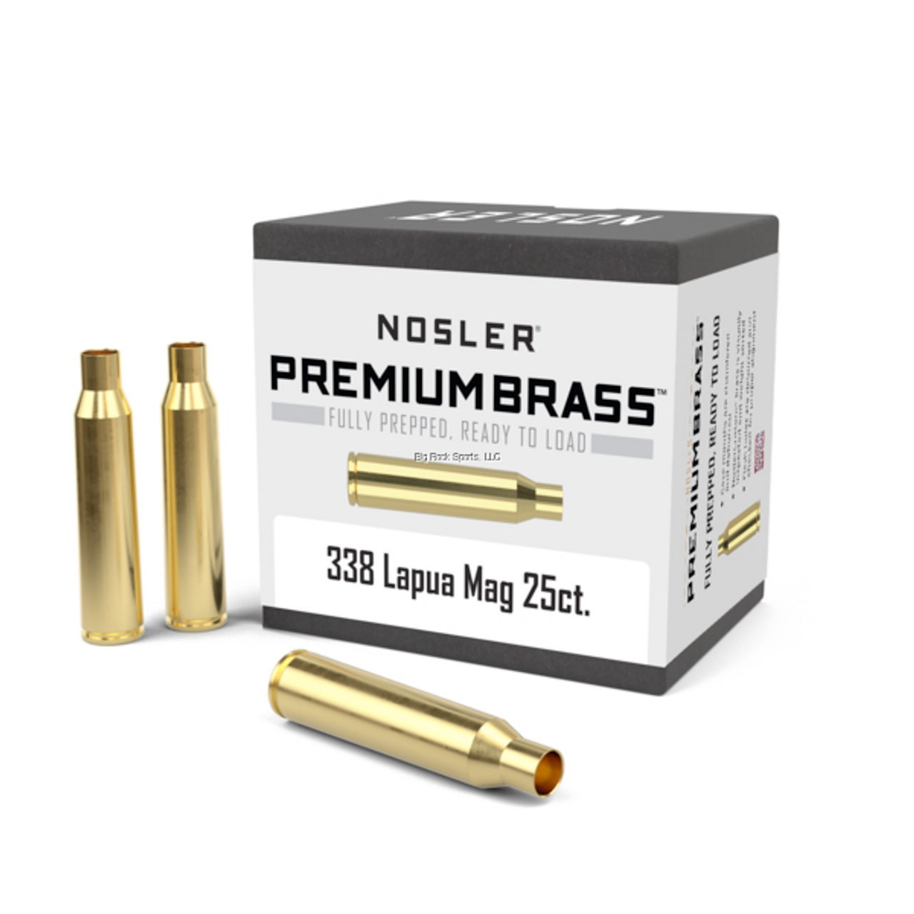 Nosler Custom Brass, 338 Lapua, 25 Count