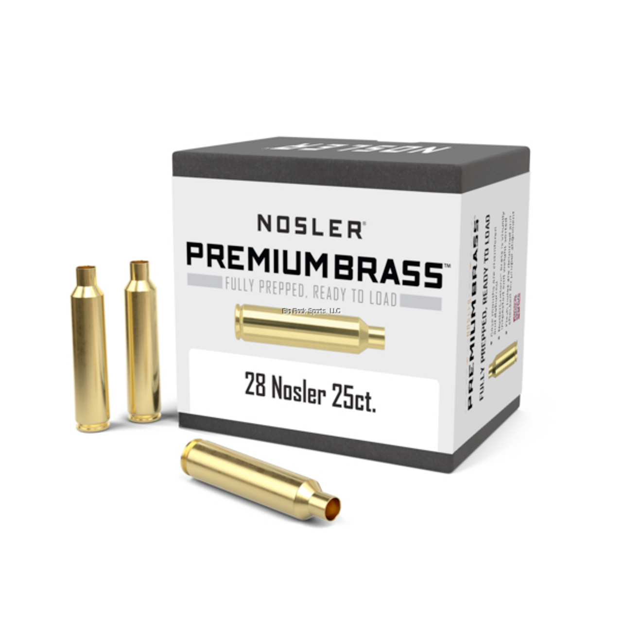 Nosler Custom Brass, 28 Nosler, 25 Count