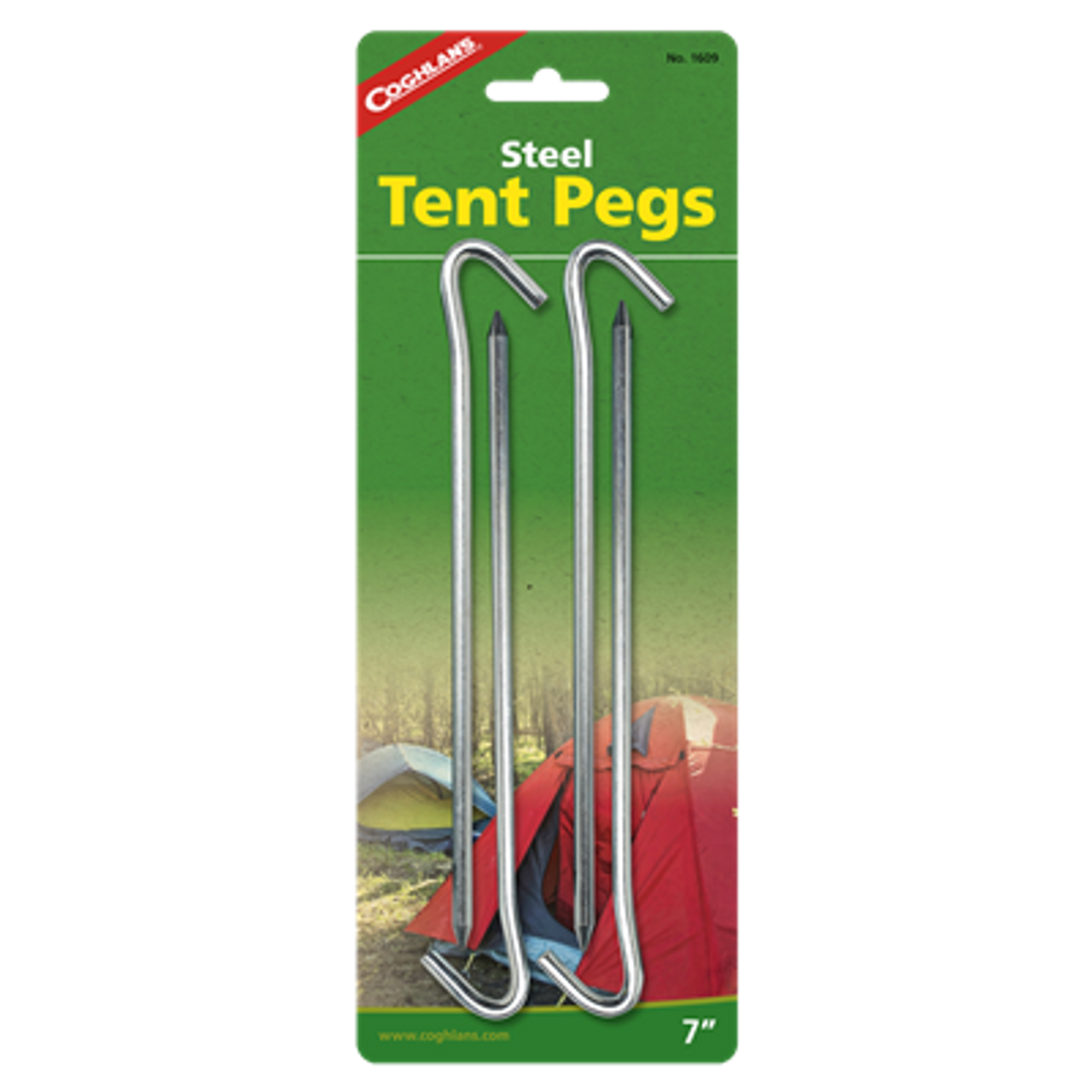 Coghlan's 7" Steel Tent Peg 4Pk