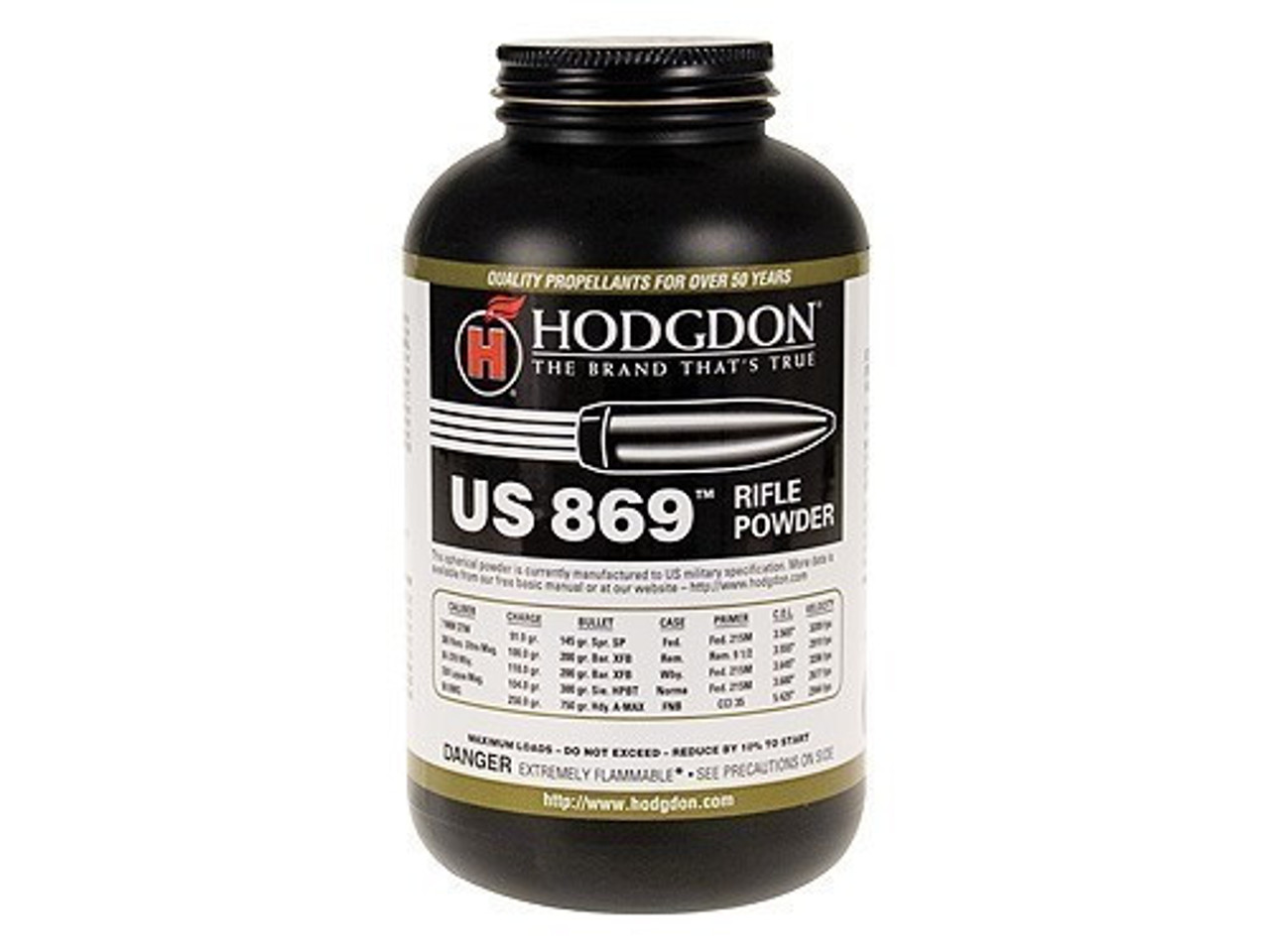 Hodgdon US 869 Smokeless Rifle Powder, 1Lb