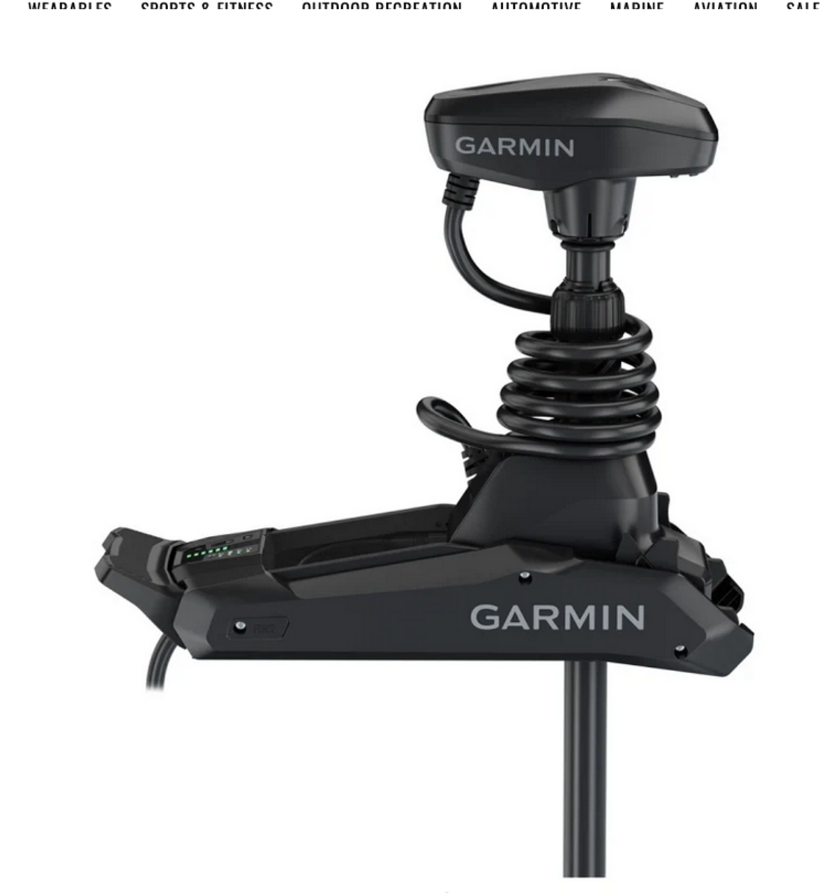 Garmin Force Kraken Trolling Motor, Black 75" Trolling Motor with GT56UHD-TR Transducer