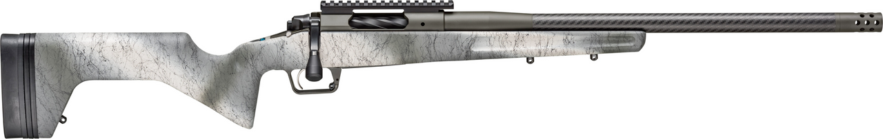 Springfield 2020 Redline Bolt Action Rifle, 6.5 Creed, 20" Carbon Fiber Bbl, Olive, Black Webbing Stock, Mount, 3+1 Rnds