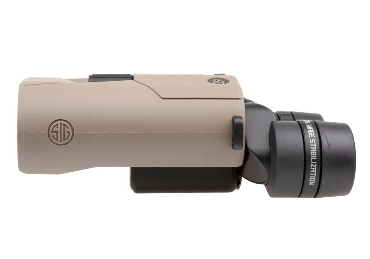 Sig Sauer ZULU6 HDX 12X42mm, Image Stabilization Binocular, HDX-Glass; Scan Mode & Target Mode, FDE