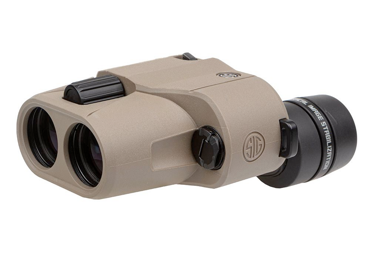 Sig Sauer ZULU6 HDX 12X42mm, Image Stabilization Binocular, HDX-Glass; Scan Mode & Target Mode, FDE