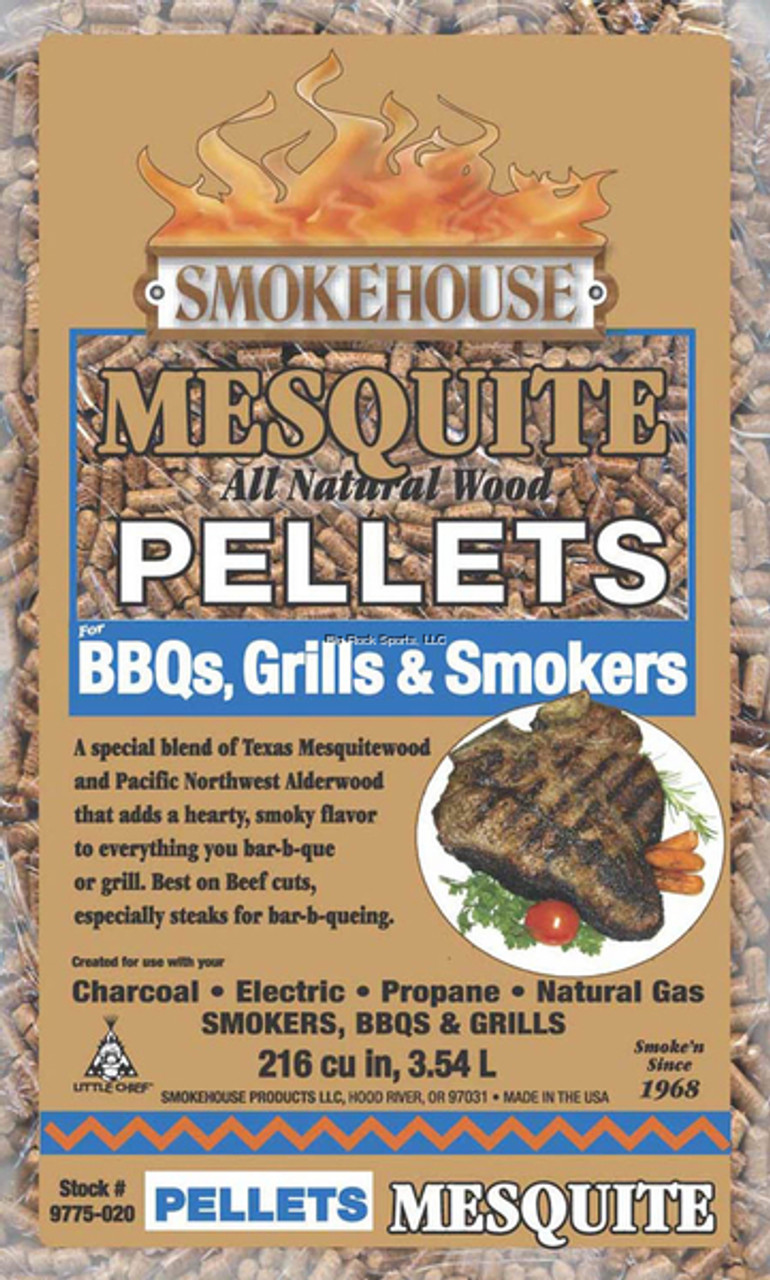 Smokehouse BBQ, Grill & Smoker Pellets 5# Bag, Mesquite