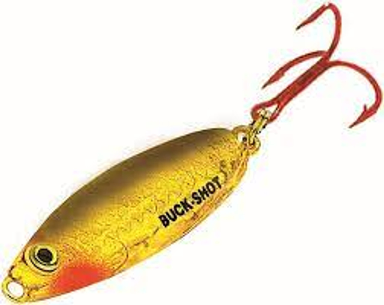 Northland Buck-Shot Rattle Spoon 1/8oz Gold Shiner