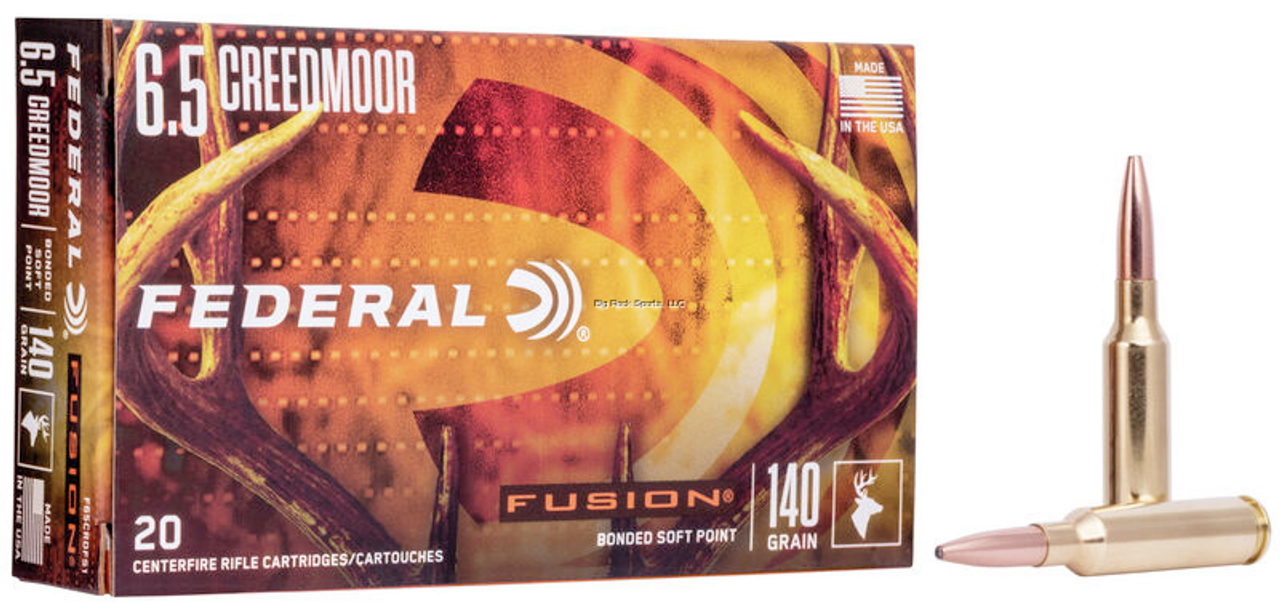 Federal Fusion Rifle Ammo 6.5 Creed 140 Gr, 20 Rnds