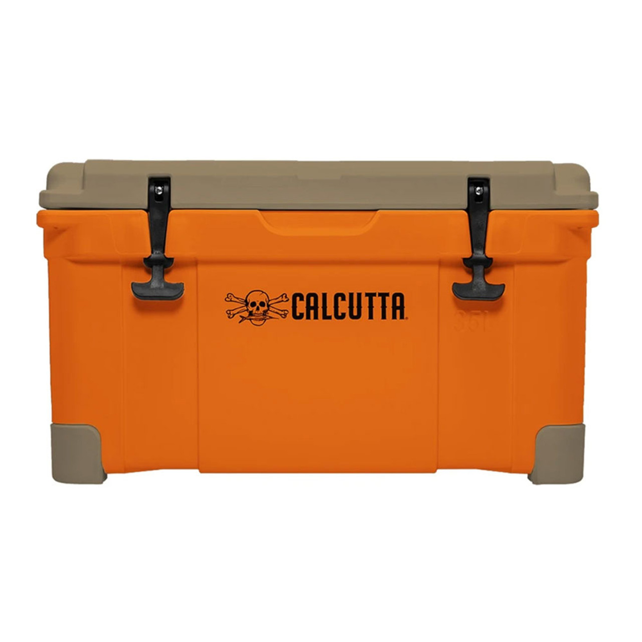 Calcutta Renegade Cooler 125 Liter White w/Removeable Tray, Divider & LED Drain Plug, EZ-Lift Rope Handles, 45.1"Lx 19.2"Wx19.7"H