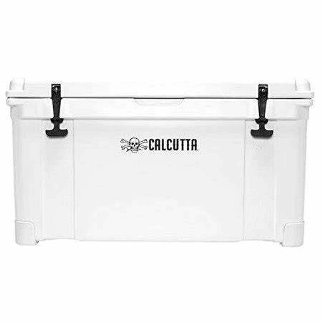 Calcutta Renegade Cooler 75 Liter White w/Removeable Tray, Divider & LED Drain Plug, EZ-Lift Rope Handles, 34.1"Lx17.4"Wx19.1"H