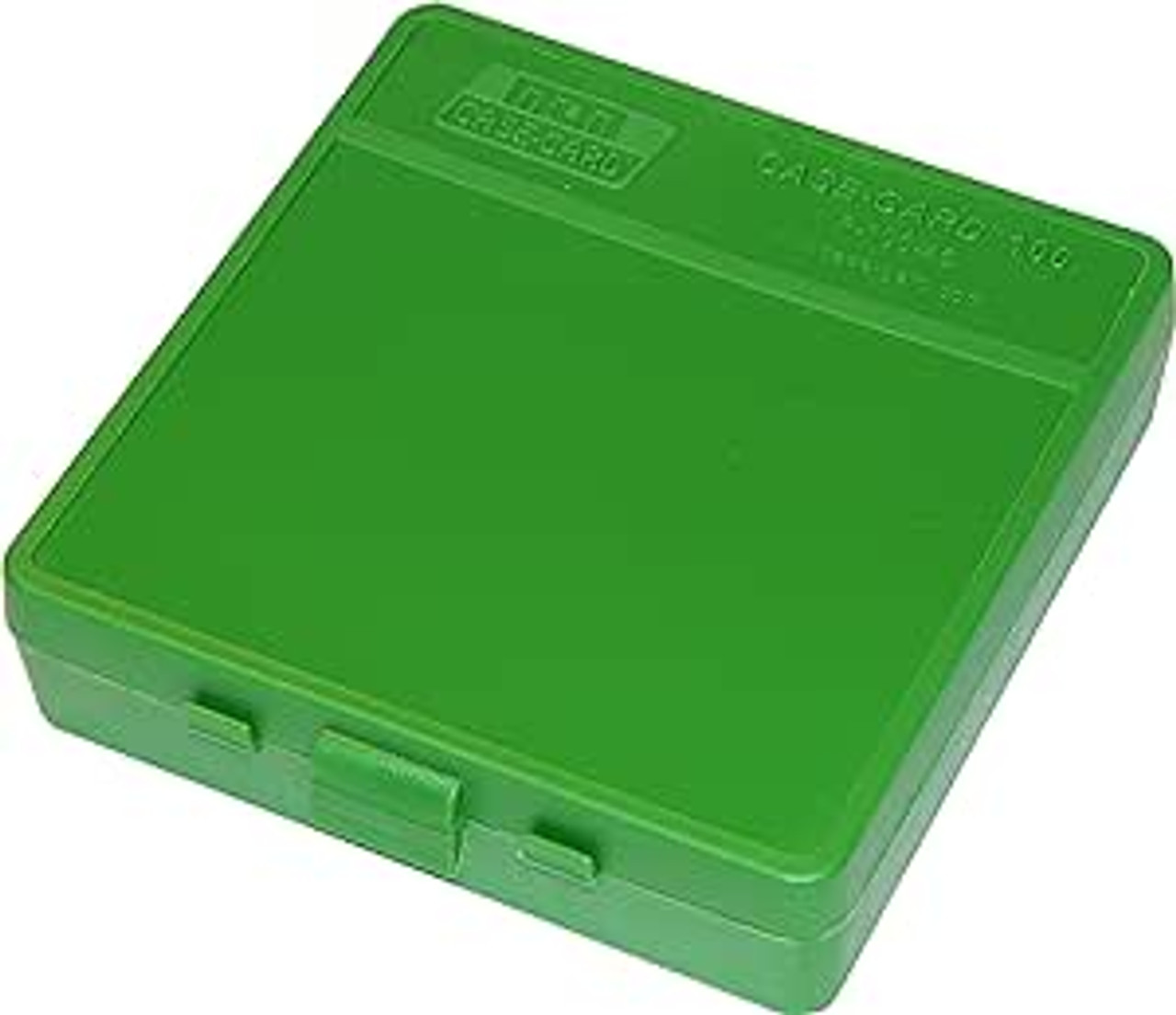 MTM Case-Gard Ammo Box 100 Round Flip-Top 40 10mm 45 ACP, Green