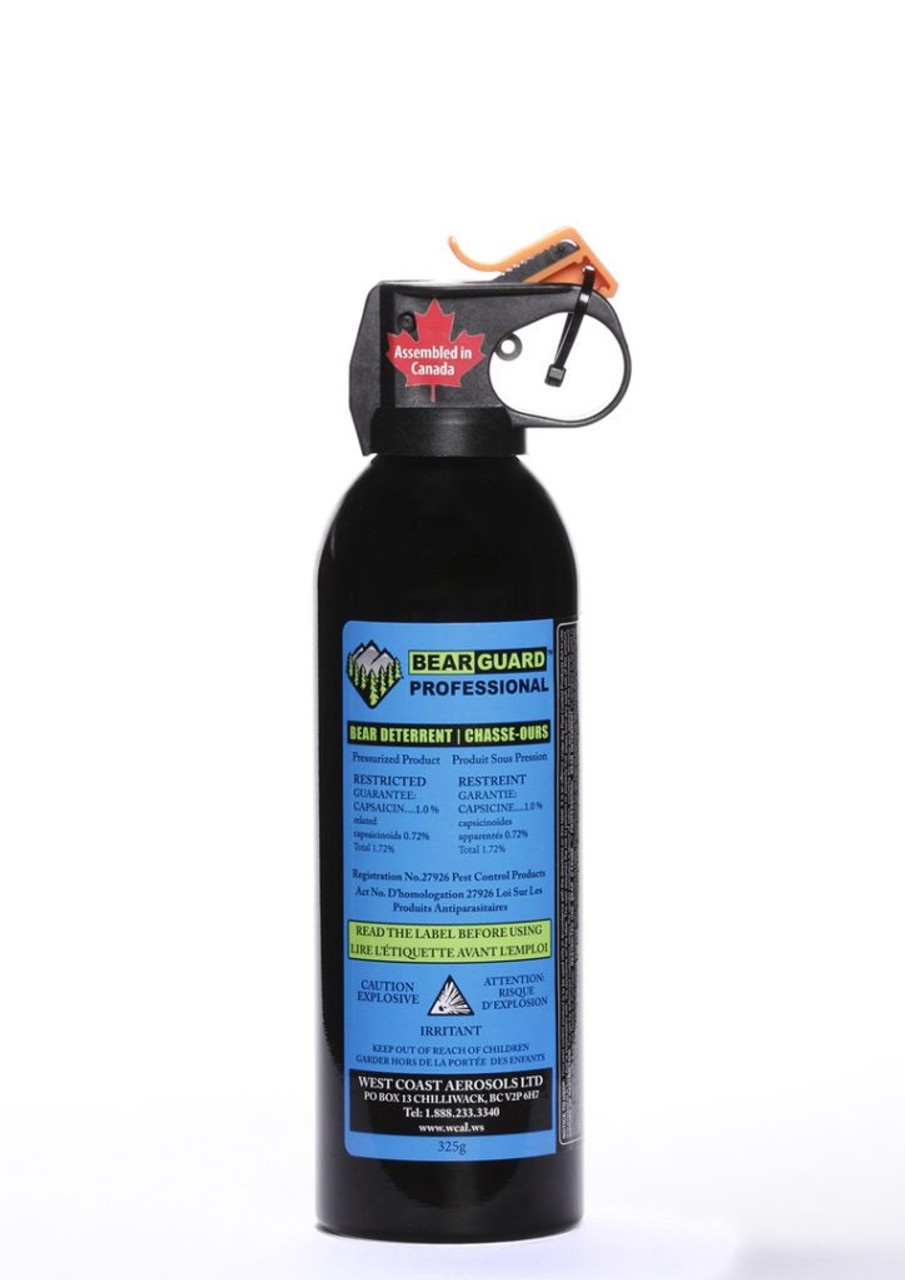 Defense Aerosols Bearguard Professional Bear Spray 225g, 1.72% CAP
