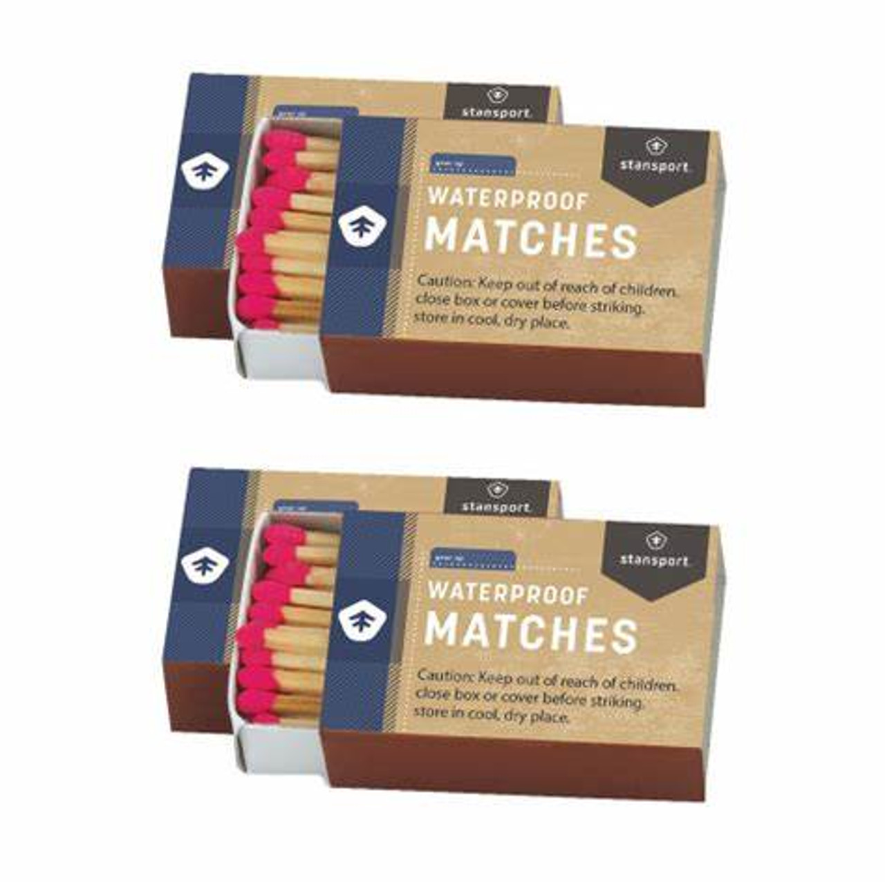 Stansport Waterproof Matches - 4 Per Pkg.