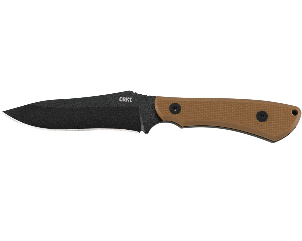 CRKT Ramadi Fixed Blade Knife, 4.37" Heavy-Duty Full Tang Blade, Sk-5 Carbon Steel, G10 Handle, W/ Versatile Sheath