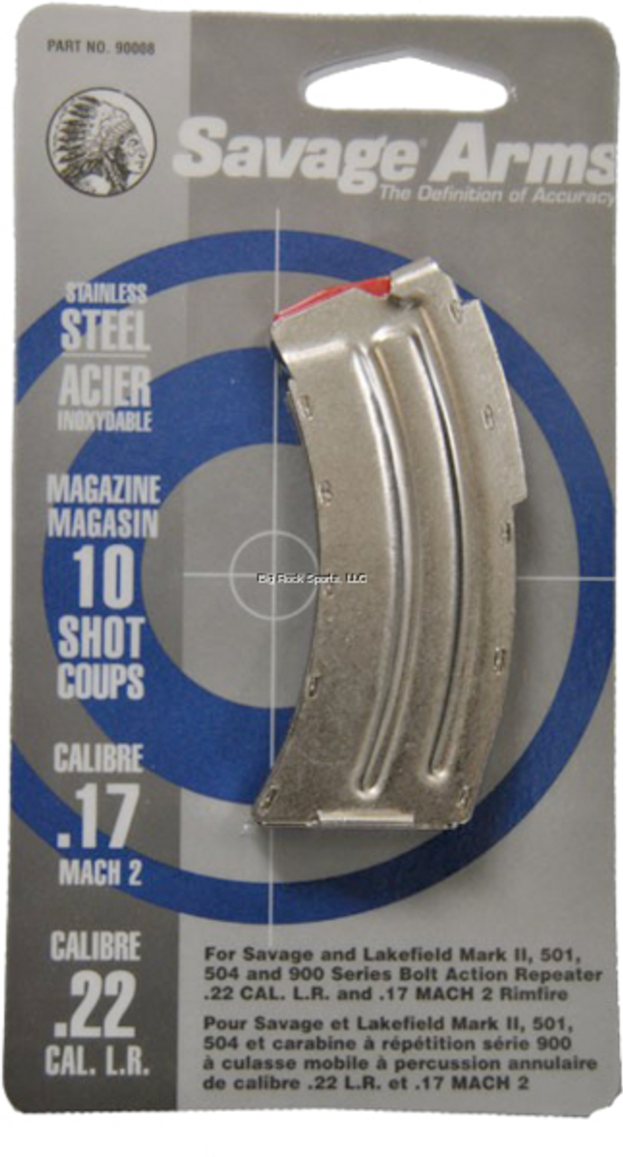 Savage Mark II Series Rimfire Magazine 22LR Stainless, 10 Rnd