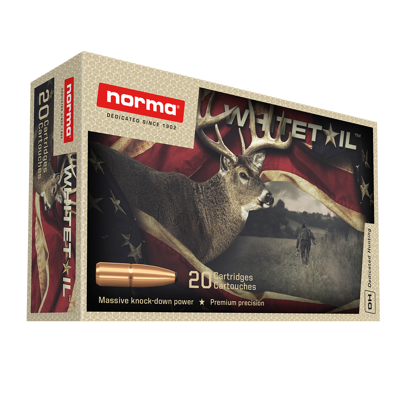 Norma Whitetail 30-06 SPRG, 180 Gr SP, Box Of 20